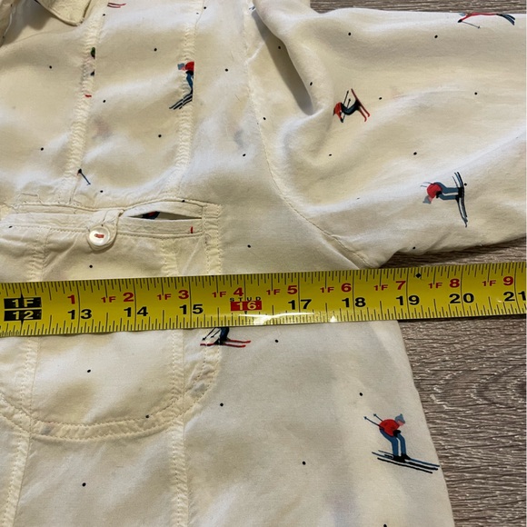 Maeve Anthropologie Larkin Skier Ski Resort Button Up
Shirt Blouse Size 6 - Picture 9 of 10